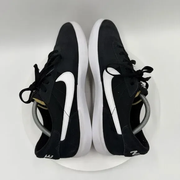 Nike NB Heritage Vulc SB Casual Sneakers Black White Mens Sz 11 Suede Canvas - Picture 4 of 8